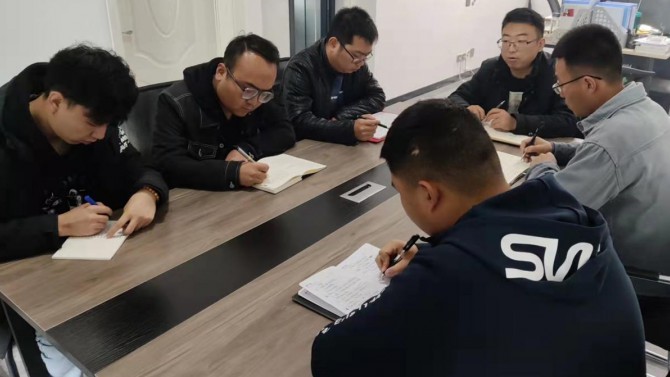 百酈天成公司傳達學習  第四次總經理辦公會會議精神